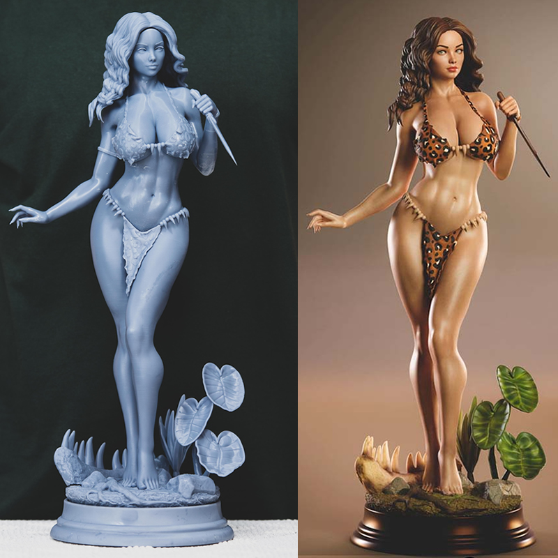 3D Printing Abs - 3 Styles personnage Origi 6083 Cavewoman