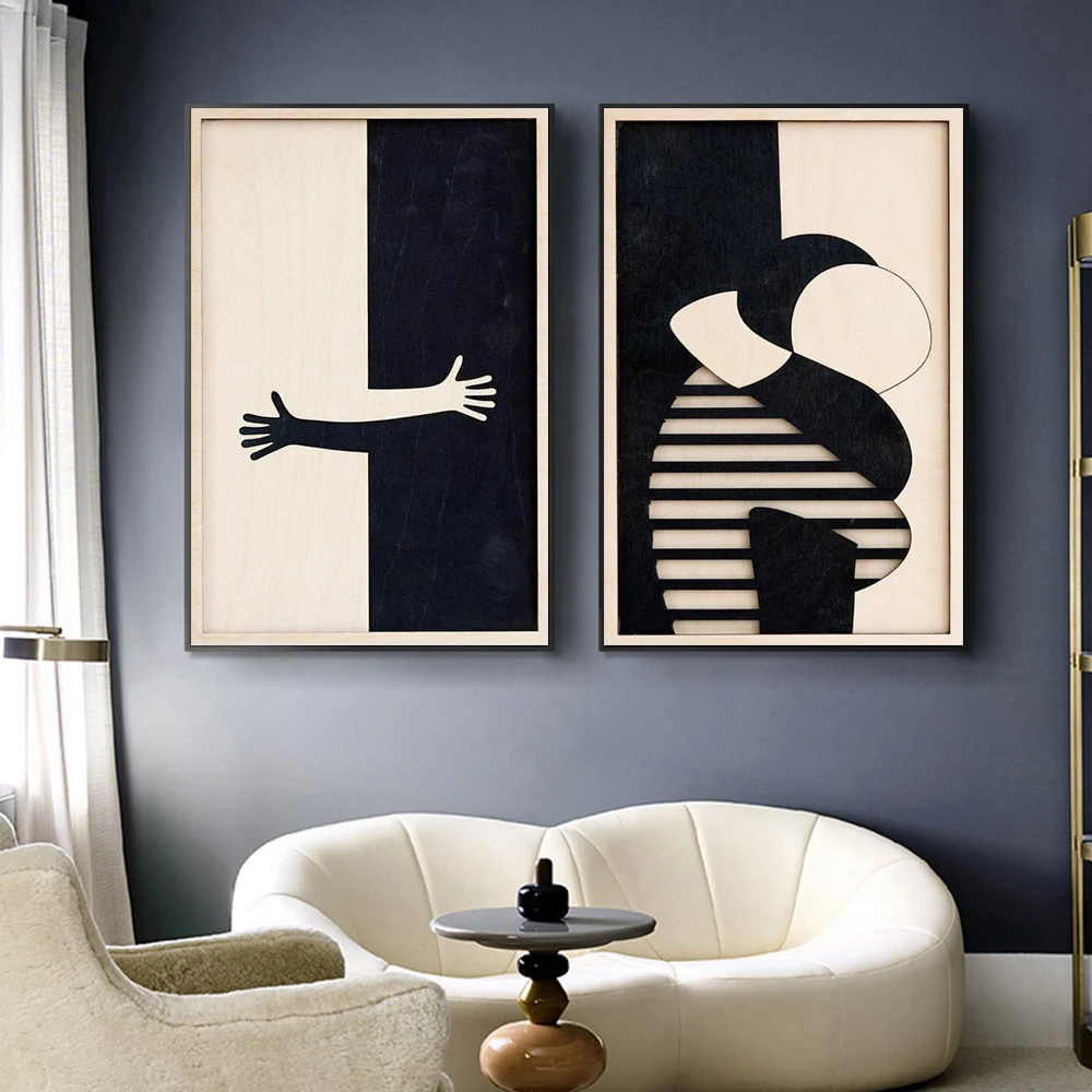 3D Printing Wall - Affiche murale abstraite en toile avec