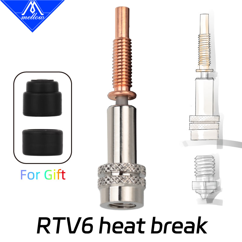 3D Printing Titanium - MELLOW haute précision bimétallique RTV6 Heatbreak