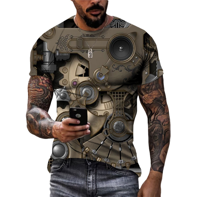 3D Printing Watch - T-shirt à manches courtes à col