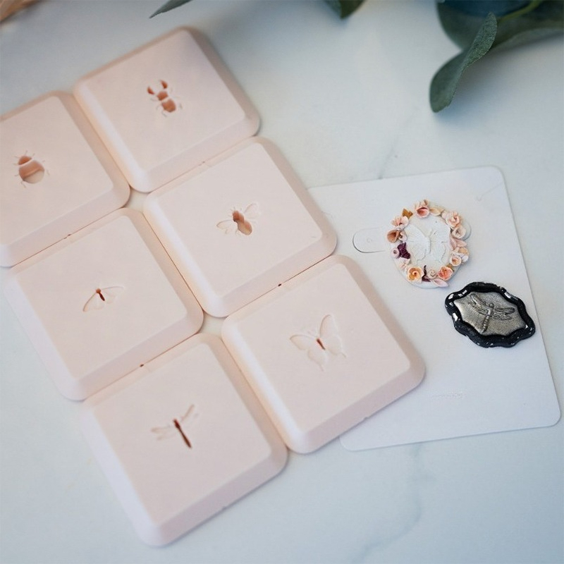 3D Printing Earrings - Moule à motif d'insectes 3D, style