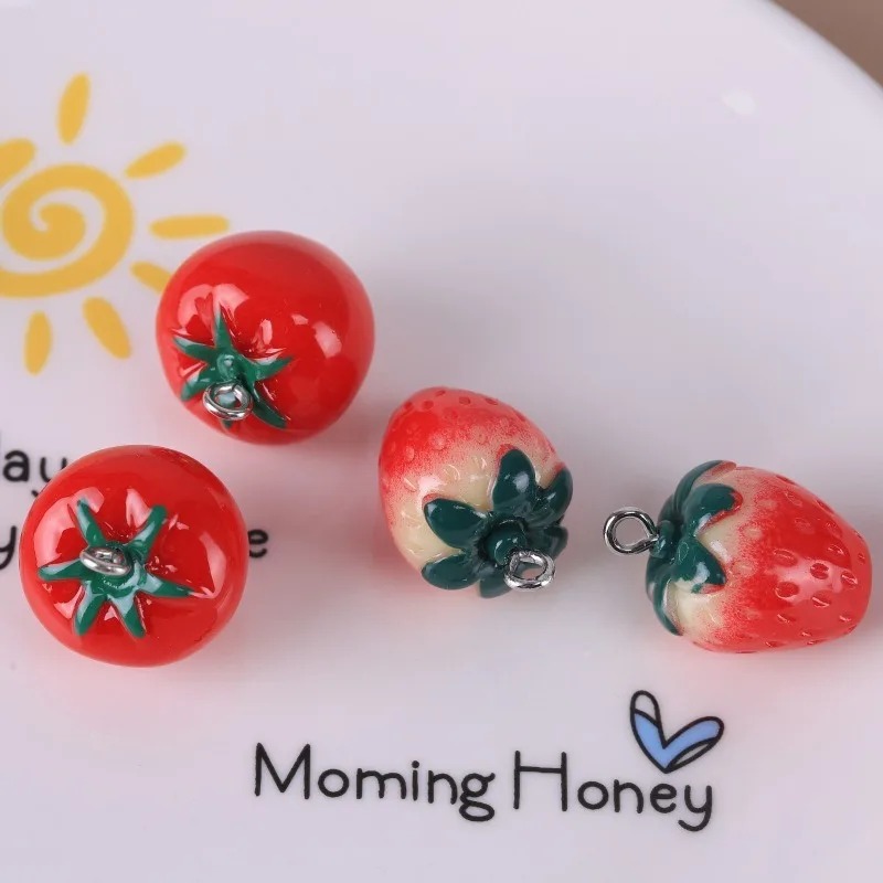 3D Printing Earrings - 10 pièces de mini-pendentifs réalistes en