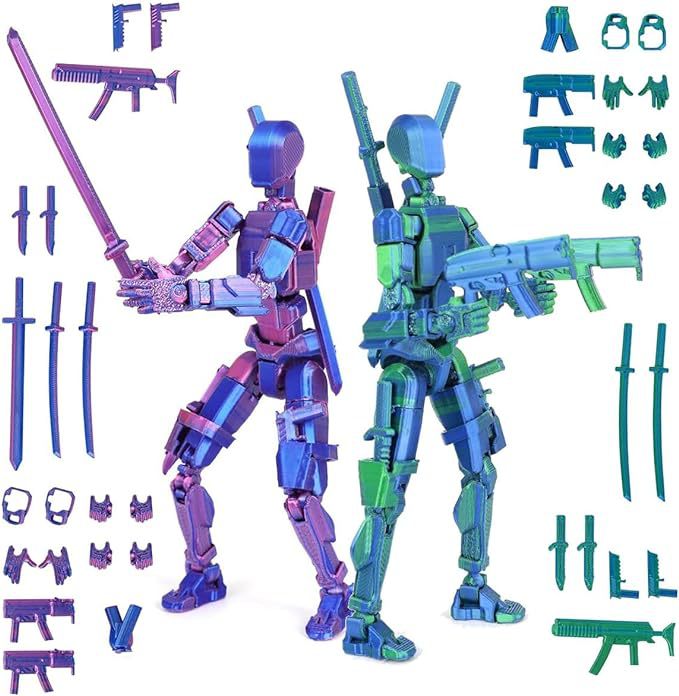 3D Printing Titanium - Figurine Titan 13, assemblage complet, robot