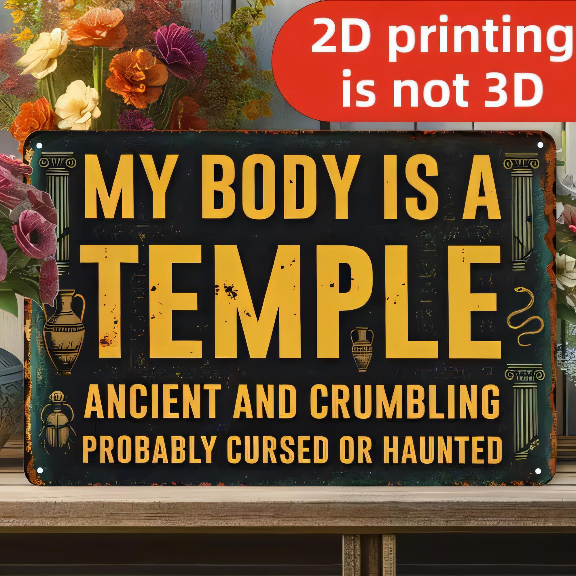 3D Printing Quote - Plaque en métal pour décoration murale,