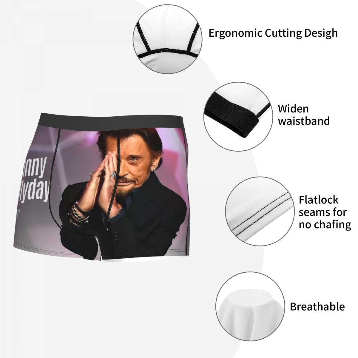 Rock Johnny Hallyday Boxer pou - 3D Printing Rock avis et prix