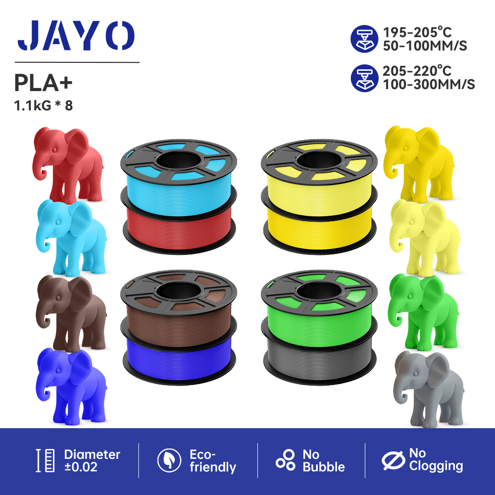 JAYO 8 rouleaux de filament PL - 3D Printing Warehouse avis et prix