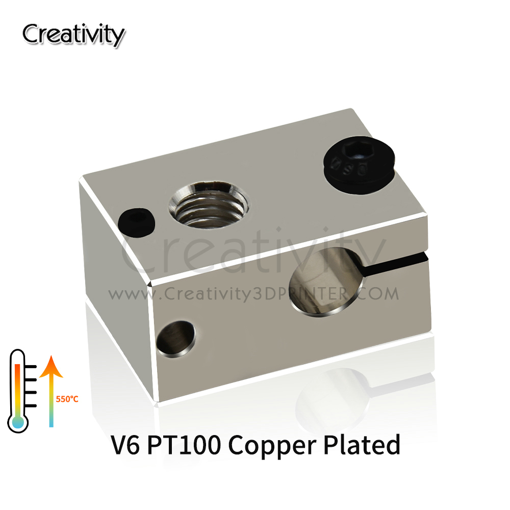 Bloc chauffant V6 PT100 en cui - 3D Printing Titanium avis et prix