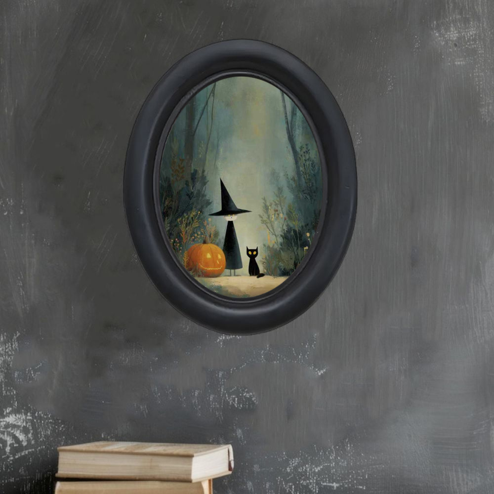 Une sorcière d'Halloween vinta - 3D Printing Wall avis et prix