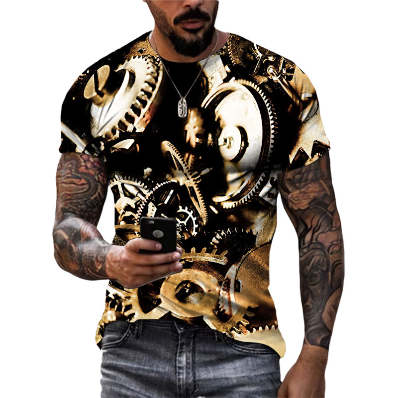 T-shirt à manches courtes à co - 3D Printing Watch avis et prix