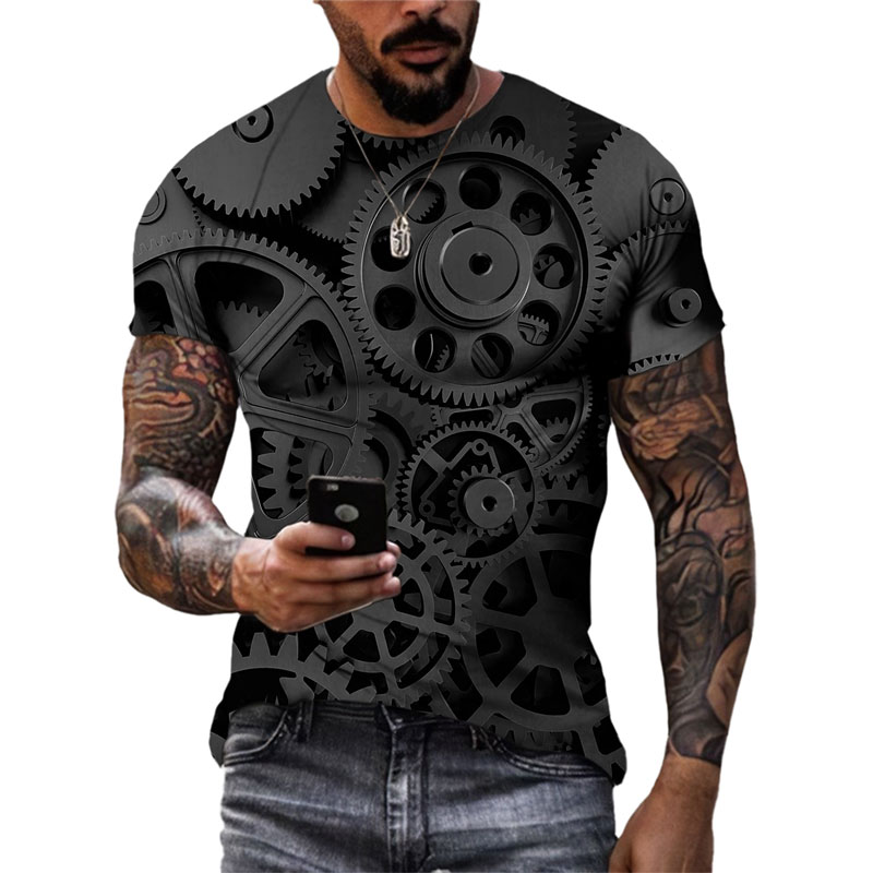 T-shirt à manches courtes à co - 3D Printing Watch avis et prix
