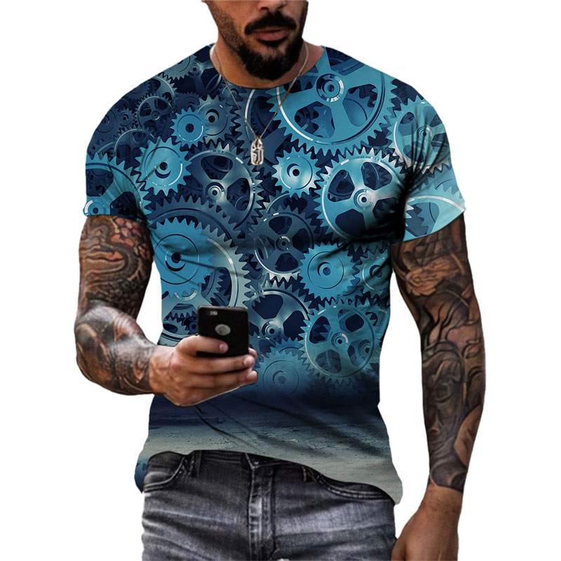 T-shirt à manches courtes à co - 3D Printing Watch avis et prix
