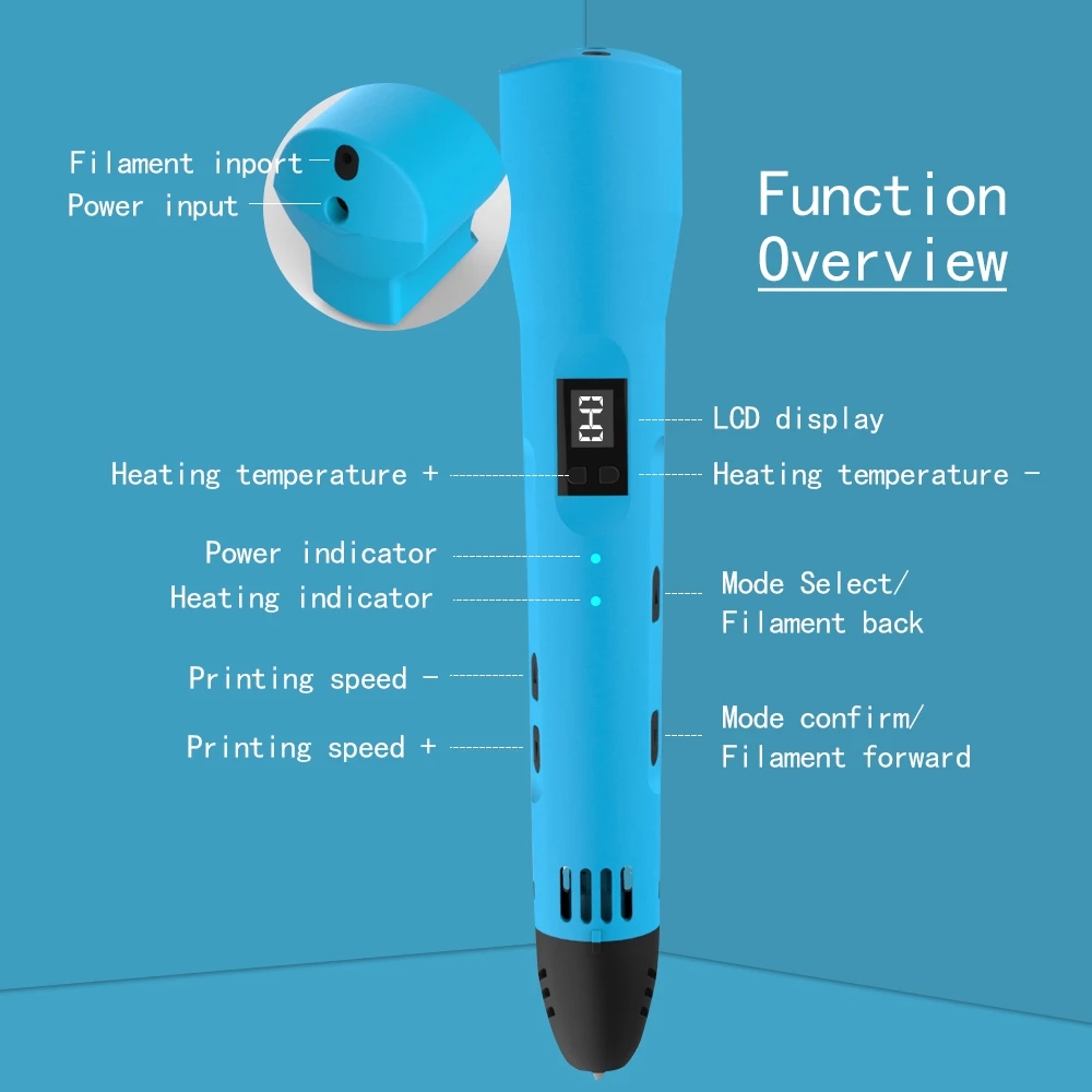 QCREATE stylo d'impression 3D  - 3D Printing Abs avis et prix