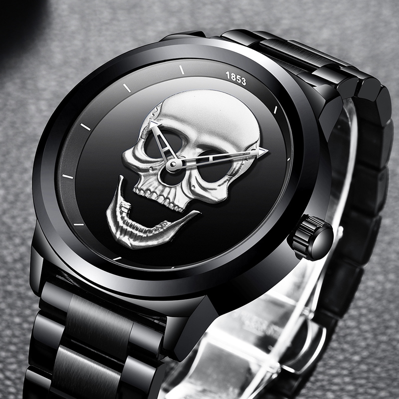 LIGE Skeleto hommes montre hau - 3D Printing Watch avis et prix
